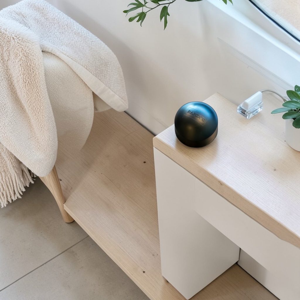 Detector de radón para medir la concentración en una vivienda